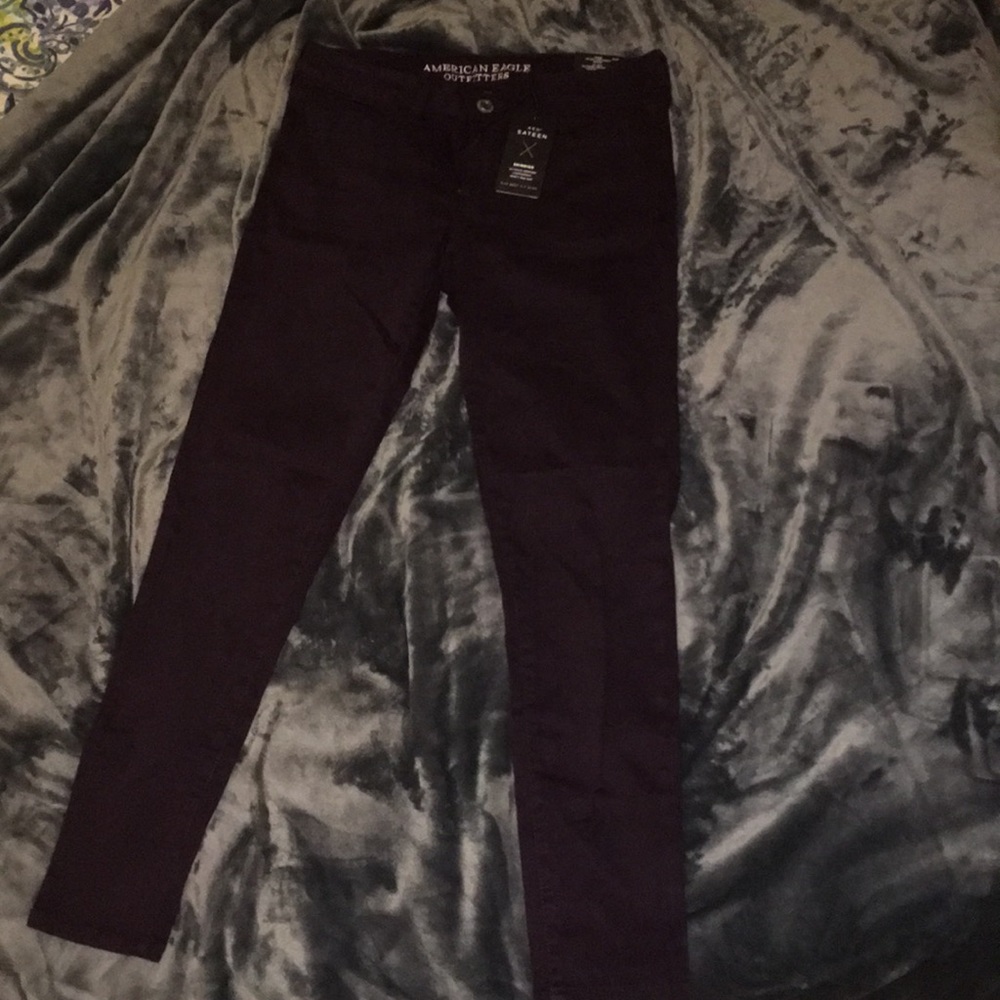 Purple-Red Jeggings